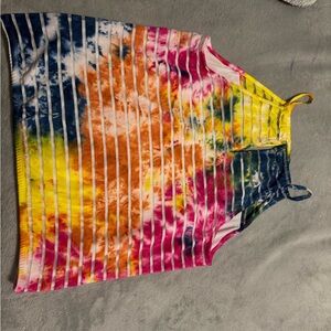 Multicolor Tie-Dye Women's Blouse